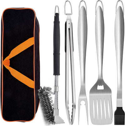 Set 6 herramientas parrilla 18pulg acero inox