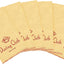 Paño franela polvo pack 6 color amarillo