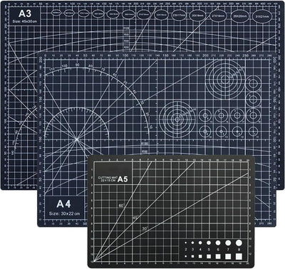 Alfombrillas de corte autorreparables para manualidades y bricolaje con tabla A3 A4 A5