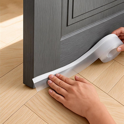 Cinta silicona transparente para puertas ventanas adhesiva fuerte