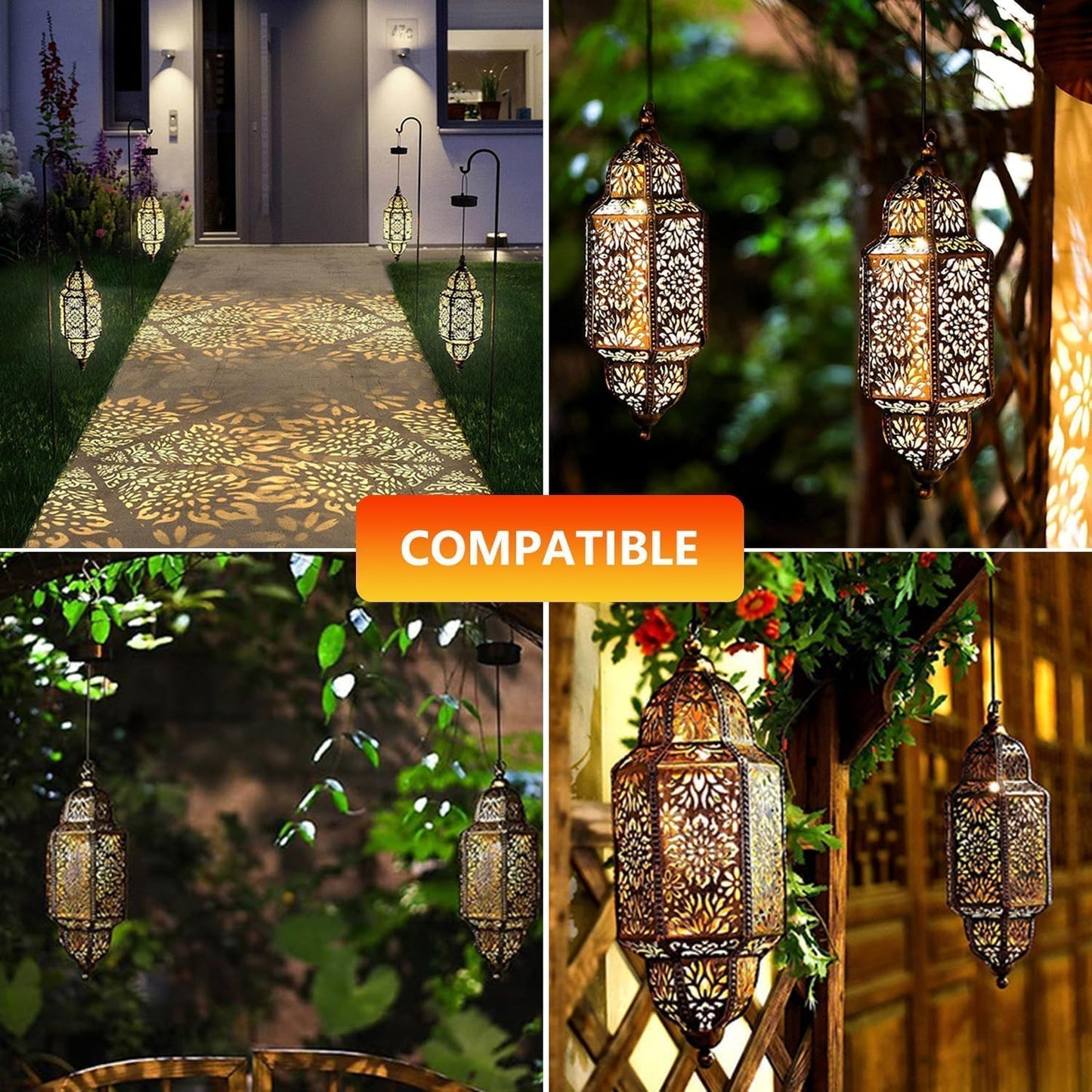 2 Pzas Repuesto Luz Solar Impermeable Decoración Jardín