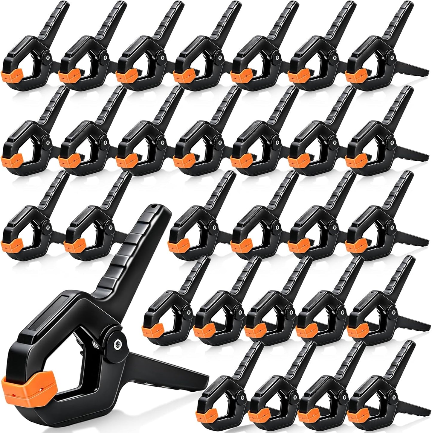 Set 30 Abrazaderas Plástico Resistentes 3.5pulg