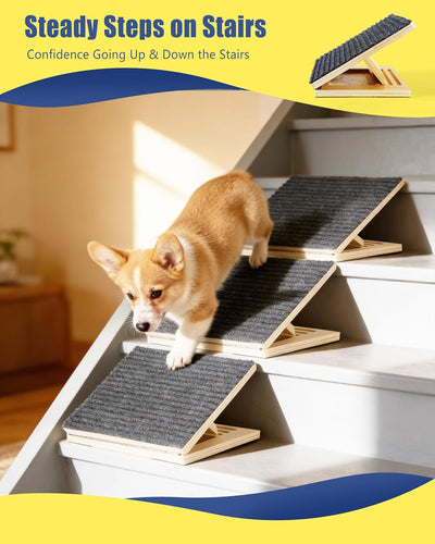 Rampa plegable antideslizante para perros y personas mayores