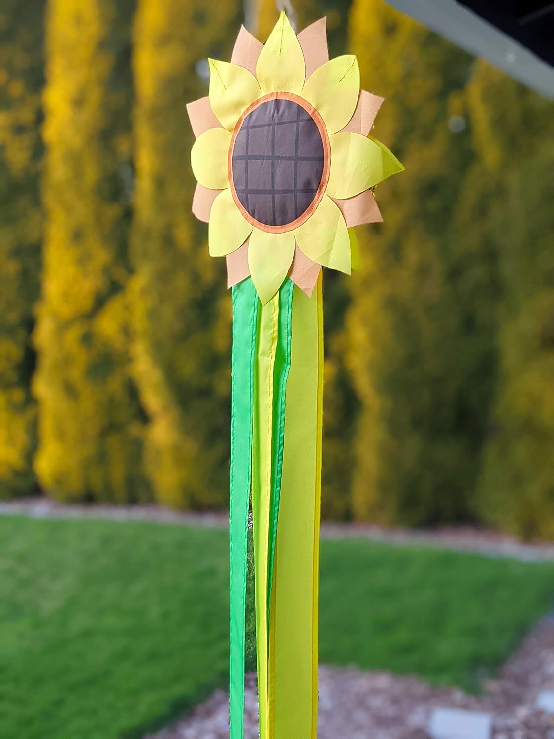 Manguito viento girasol decoración exterior 42pulg