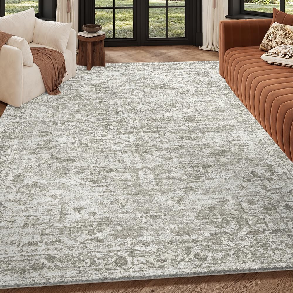 Alfombra lavable 6x9ft sala comedor antideslizante