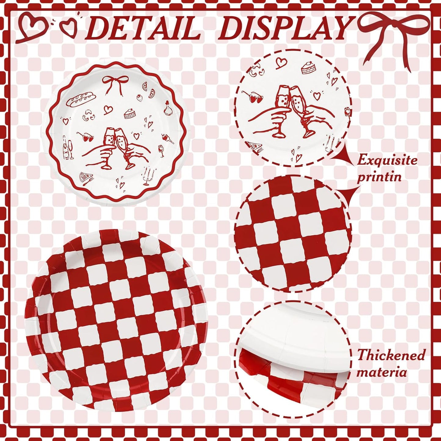 Platos de decoración para despedida de soltera y bodas LemonRoad