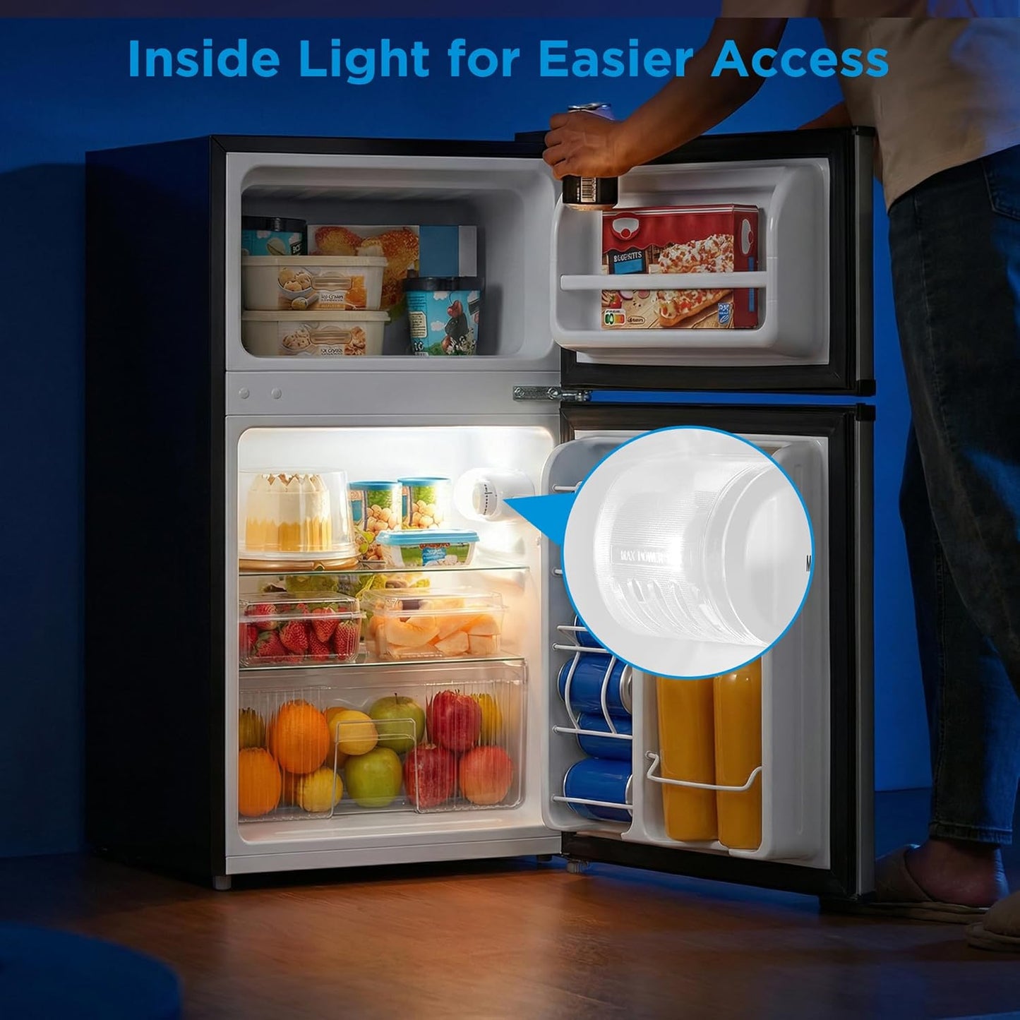 Refrigerador compacto Midea WHD-113FSL 3.1 pies