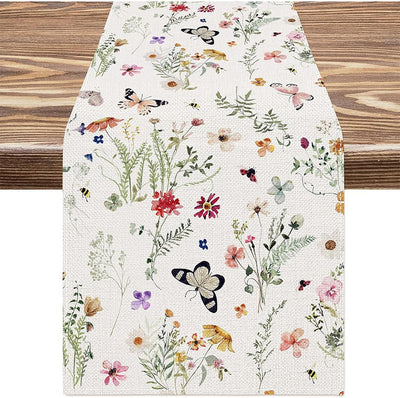 Camino mesa floral primavera verano 13x72pulg