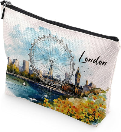 Bolsa maquillaje souvenir Londres para viajeras mujeres