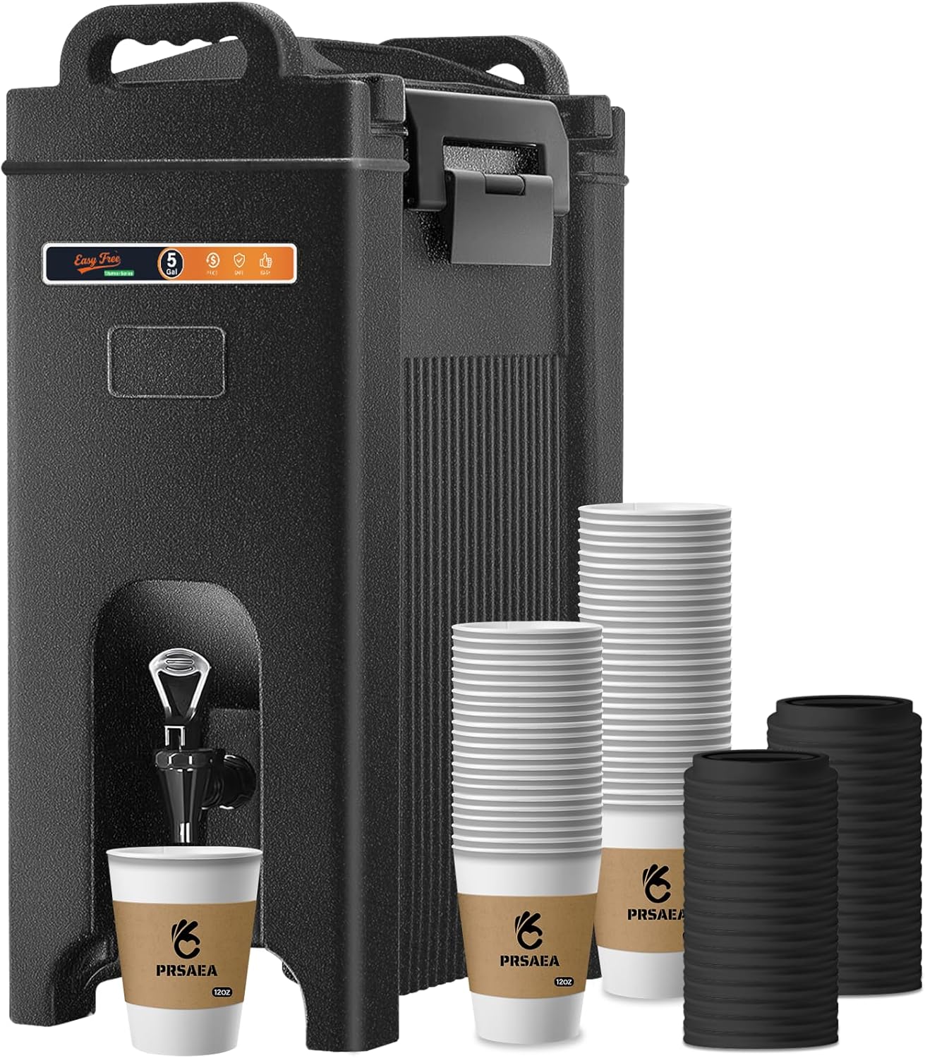 Dispensador bebidas 5gal con 50 vasos 12oz LLDPE