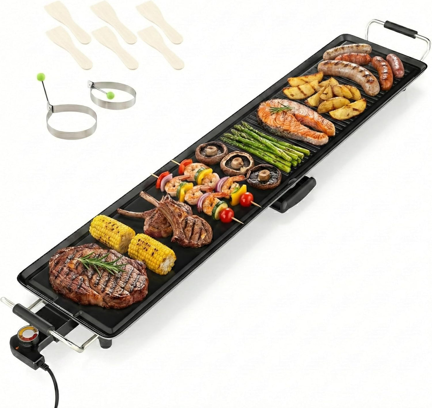 Parrilla Teppanyaki 39.5pulg Antiadherente Interior Exterior