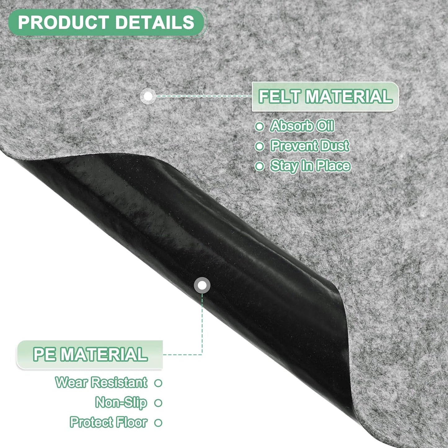 Tapete almacenamiento exterior 7.5x7.5ft impermeable antideslizante