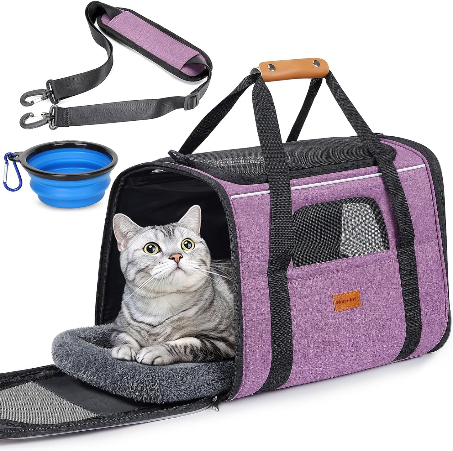 Bolsa transporte gatos grandes y cachorros medianos