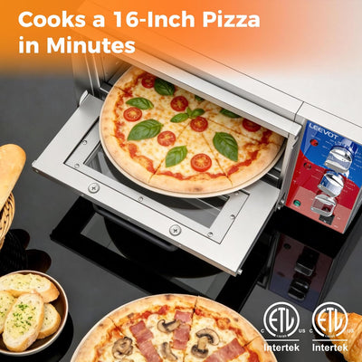 Horno pizza 16 pulgadas 1800W encimera certificado ETL
