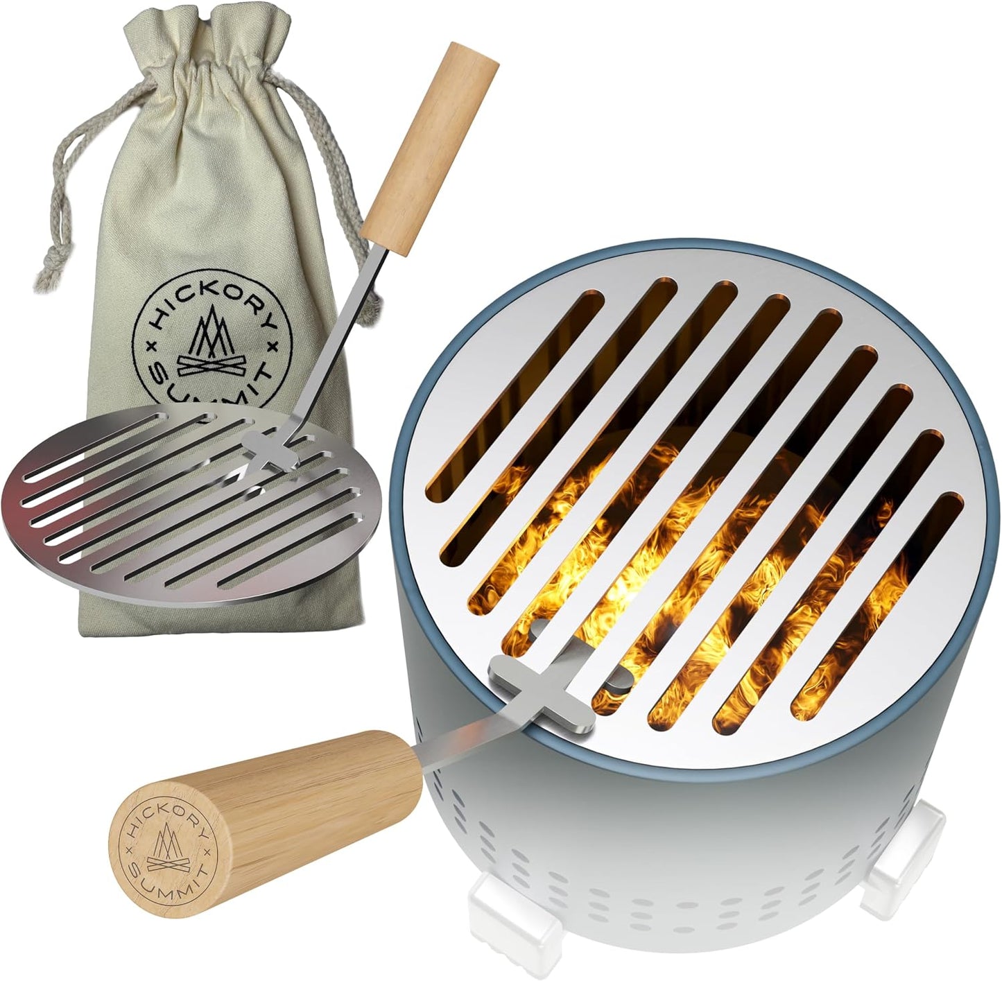 Placa parrilla acero inox con mango seguridad Mesa XL