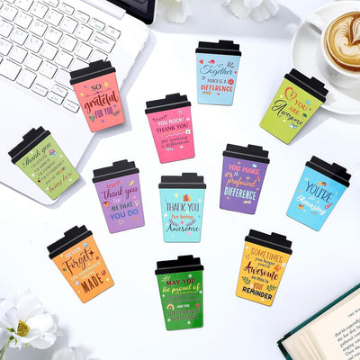 Tazas de café inspiradoras con imanes para nevera, regalo a granel