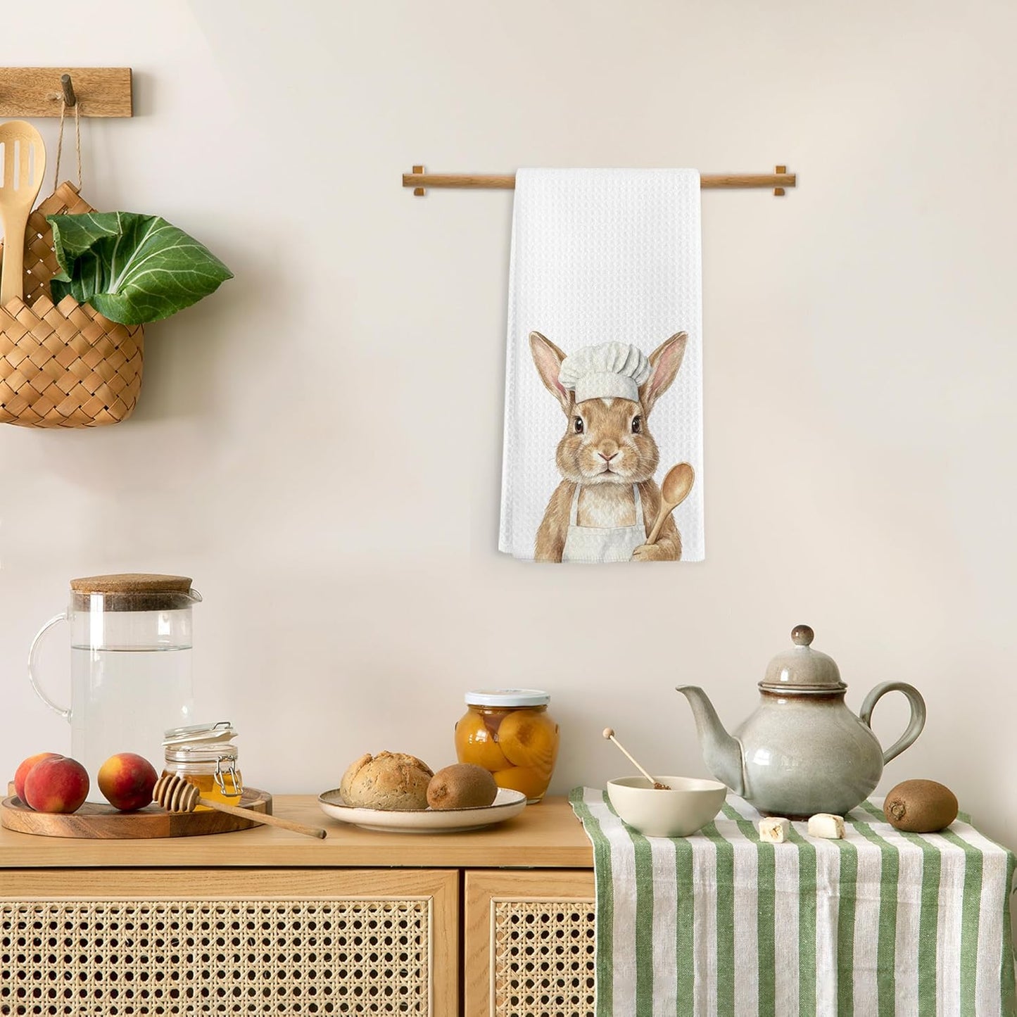 Toallas de cocina con regalos de conejo para amantes de conejos