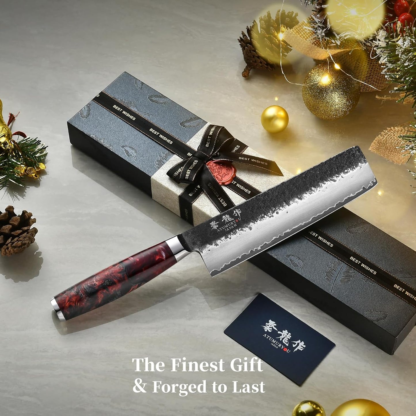 Cuchillo Nakiri VG10 Acero 3 Capas Utilitario