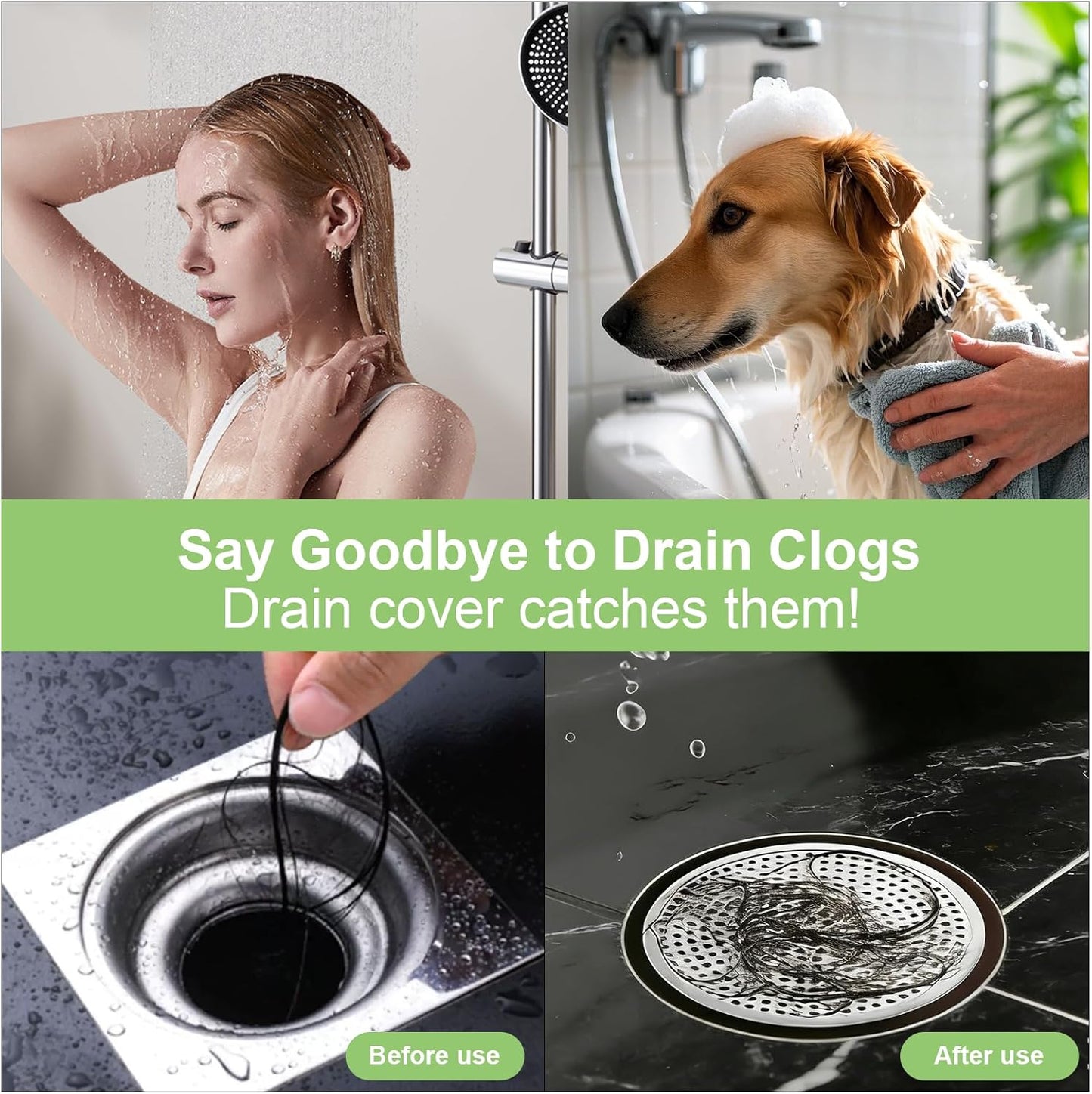 Colador ducha acero inox antiox con borde antiderrap