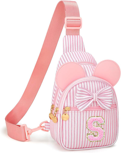 Riñoneras personalizadas con iniciales bandolera rosa small