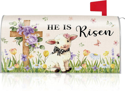 Fundas magnéticas para buzón Pascua 21x18 rústica jardín
