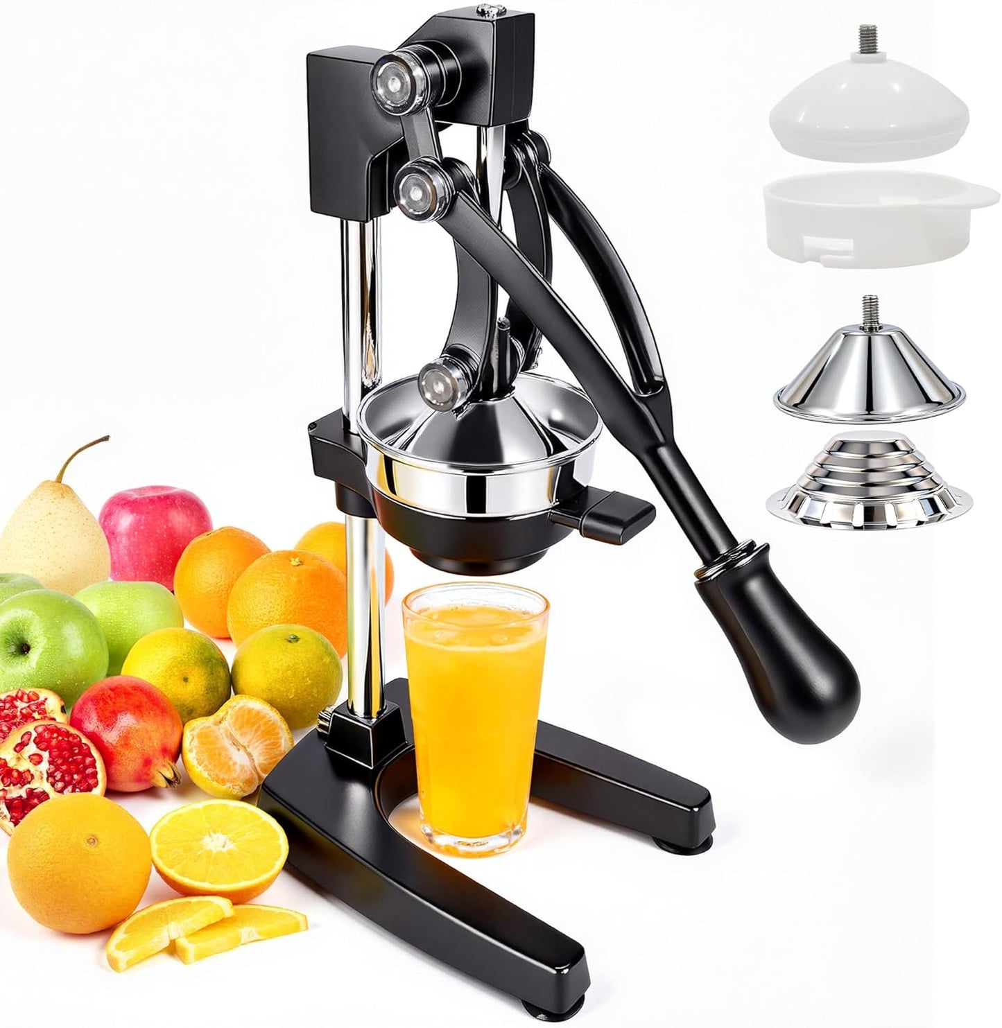 Exprimidor manual acero inox 304 para cítricos 19pulg