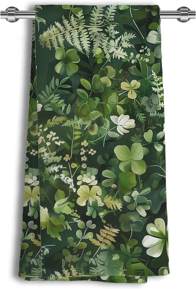 Toallas de cocina vintage con diseño de trébol de flores silvestres