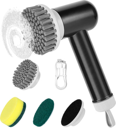 Limpiador inalámbrico 3 cepillos recargable baño cocina