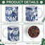 Taza Bigfoot de 11 oz para hombres y mujeres, espeluznante con patrón completo