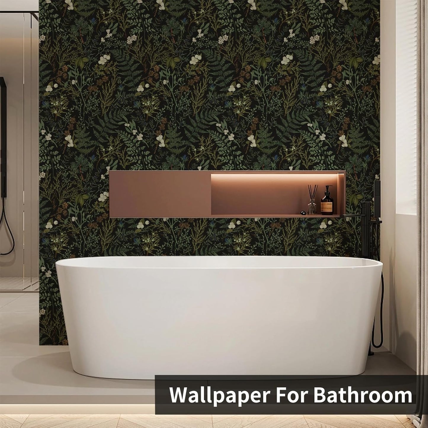 Papel tapiz extraíble diseño floral bohemio para dormitorio