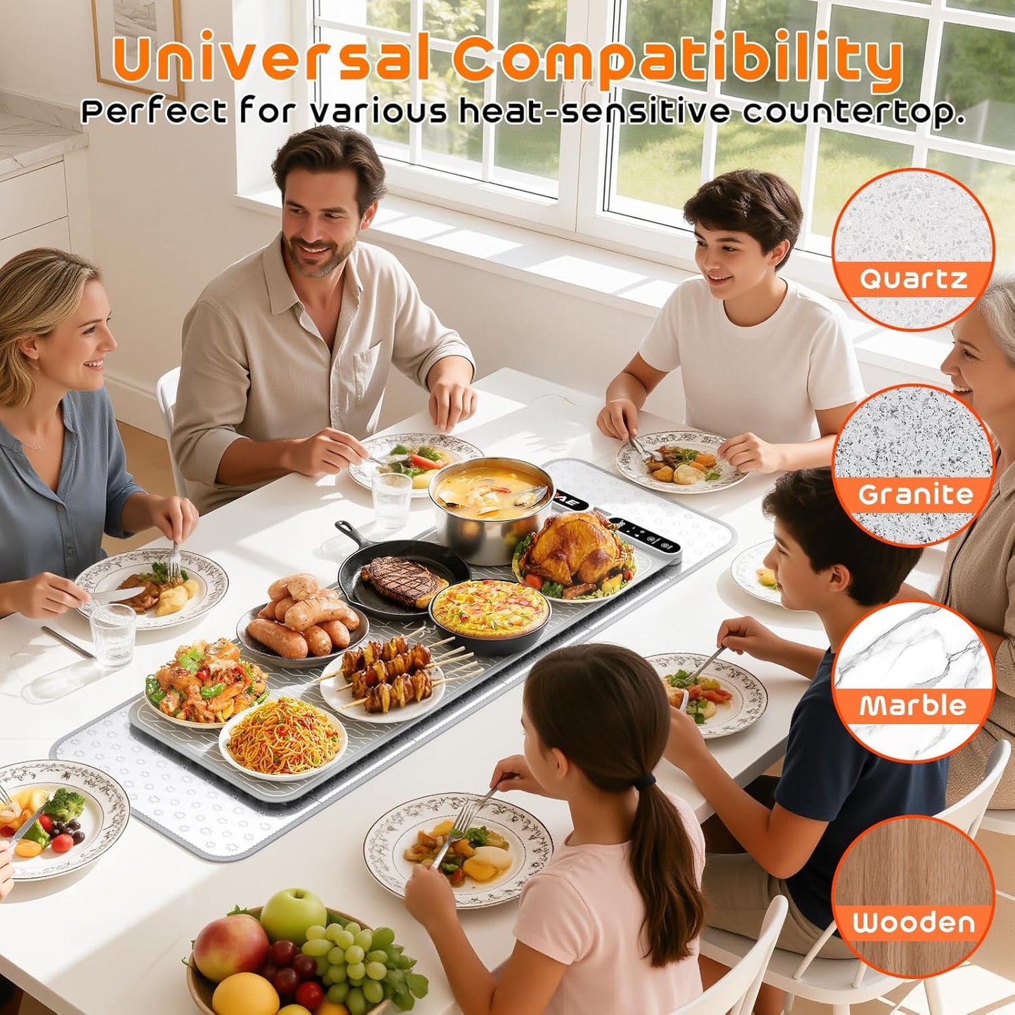Tapete resistente al calor para encimera plegable 43x15 pulgadas