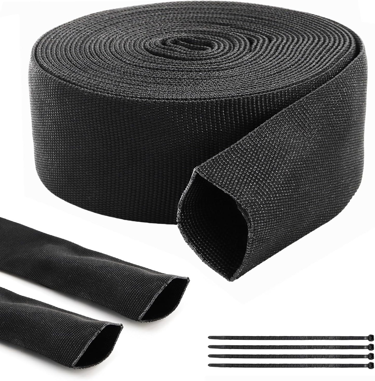 Funda protectora manguera 19.7pies poliéster negro