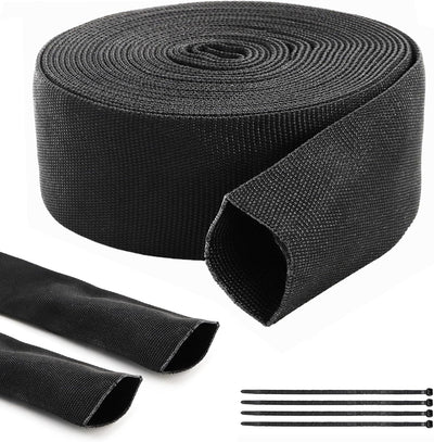 Funda protectora manguera 19.7pies poliéster negro