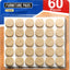 60 Almohadillas Fieltro para Patas Silla Redondas Beige