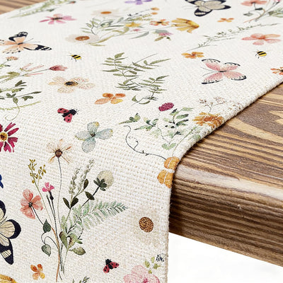 Camino mesa floral primavera verano 13x72pulg