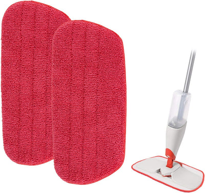 Almohadillas repuesto trapeador OXO microfibra rojo 2uds