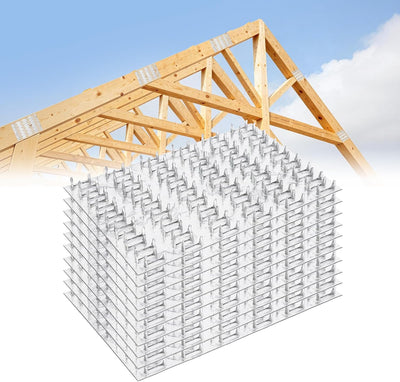 10 Placas Galvanizadas 4x6pulg Refuerzo Dientes Uñas