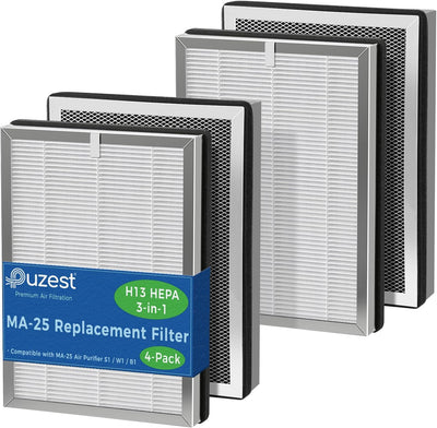 Set 4 Filtros Repuesto MA-25 Comp Purif. Aire 3 Etap H13