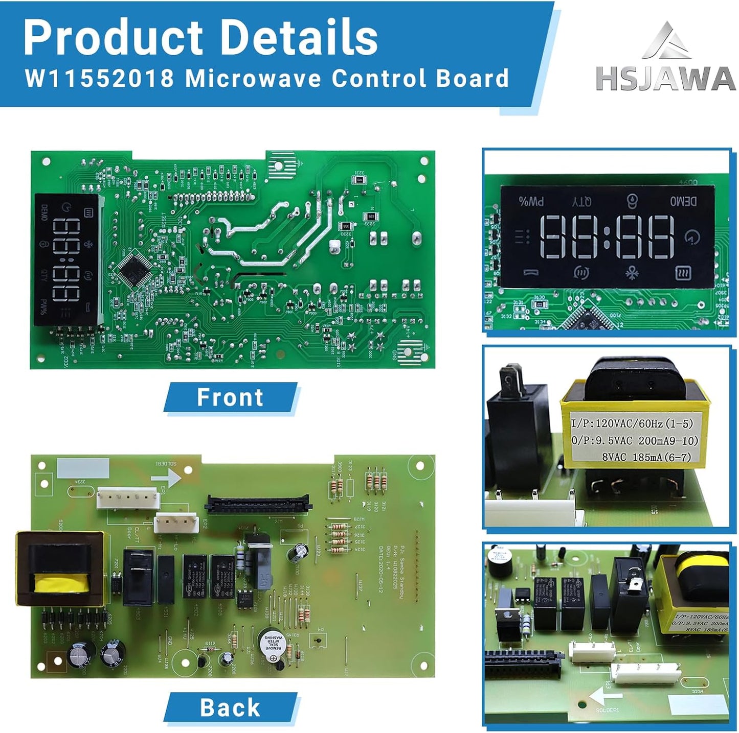Placa control microondas Whirlpool repuesto