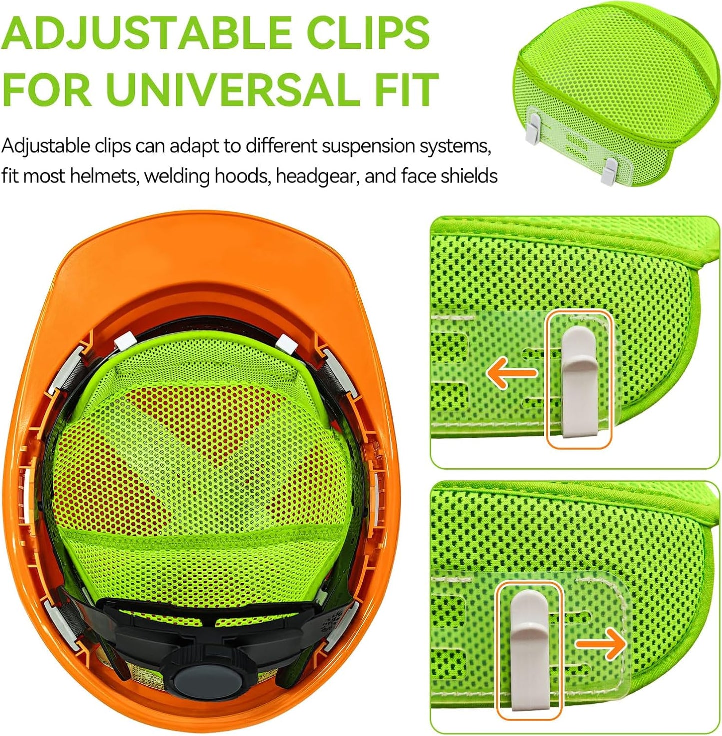 Banda sudor casco duro absorbente lavable protector pelo