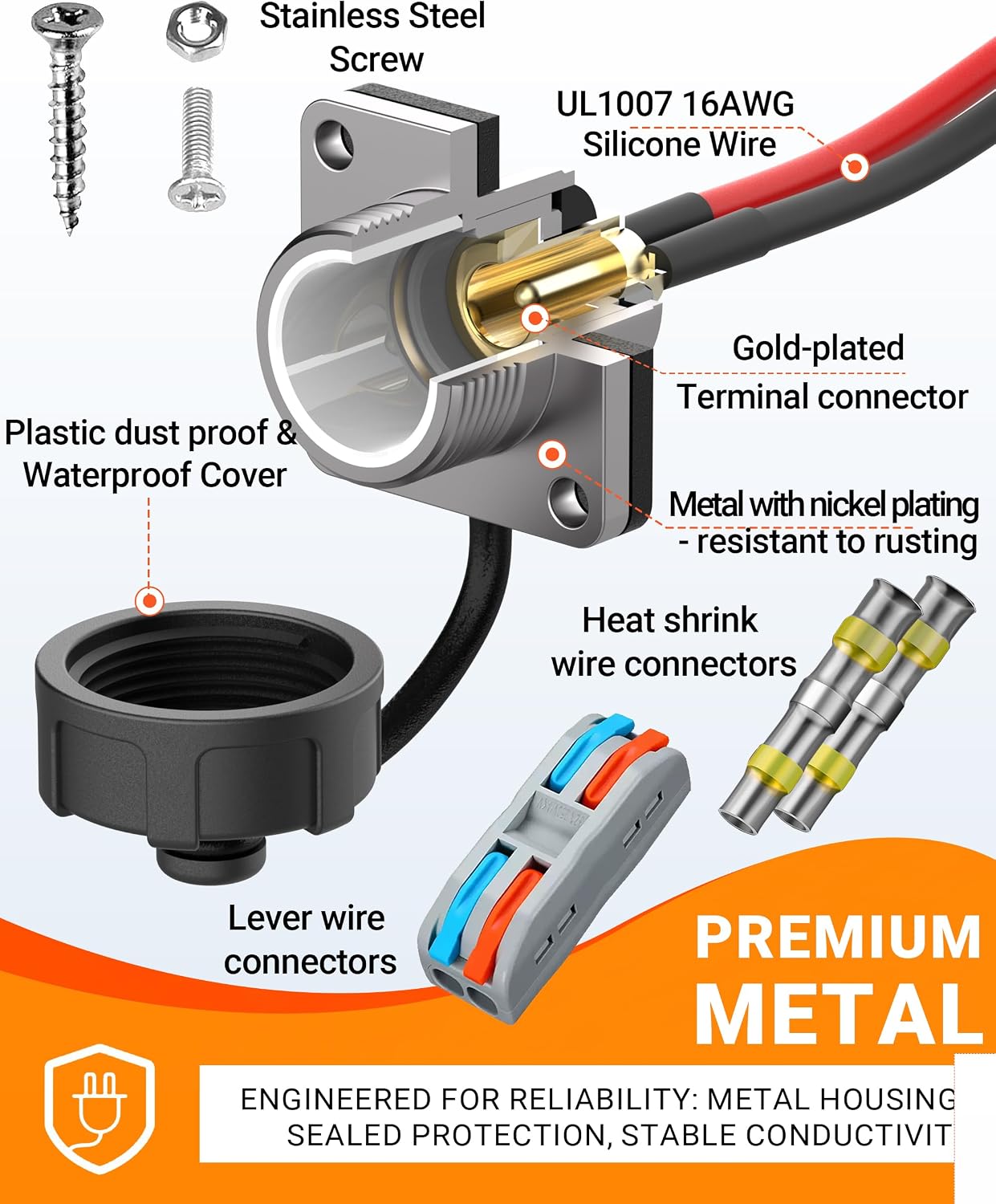 Kit pared impermeable aluminio Starlink Mini para RV y barco