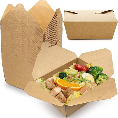 Pack 160 cajas take out 25-45oz papel resistente grasa