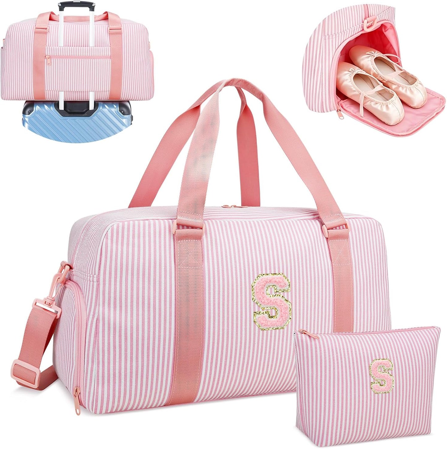 Bolsas viaje mujer rosa small 3