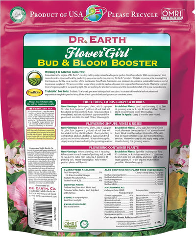 Fertilizante orgánico para flores y brotes 4lb