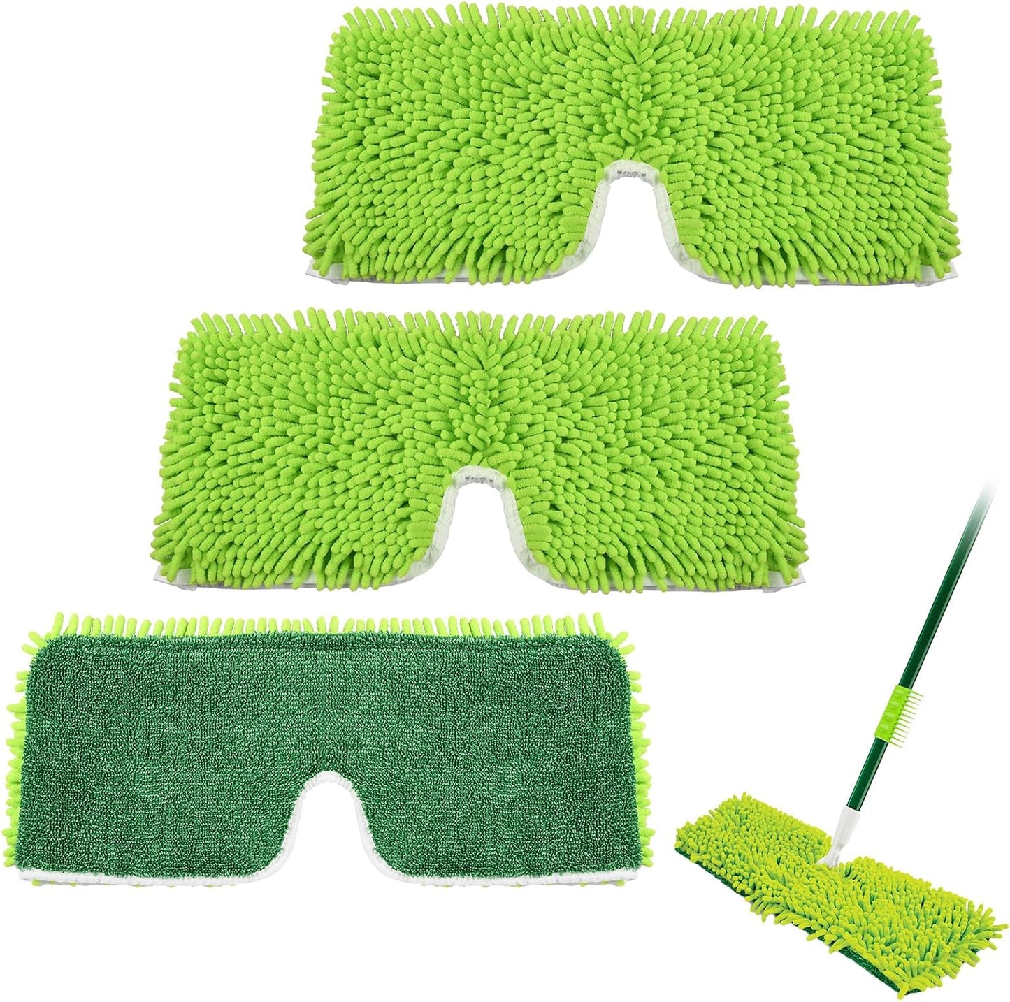 3 Pzas Cabezales Microfibra 18pulg Libman para Mopa Pisos
