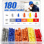 Set 180 Tuercas Conectores Alambre Tapas Cable Eléctrico