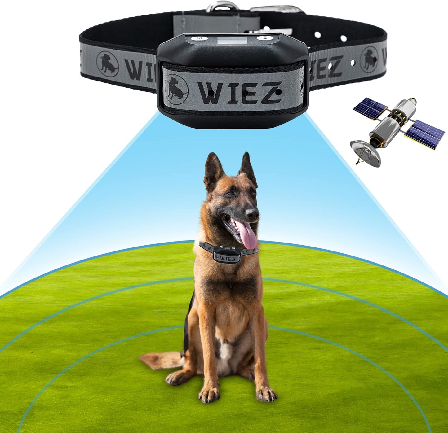 Valla inalámbrica GPS para perros exterior rango 65-3281 pies