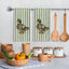 Toallas de cocina con pato mallard estampado floral, regalo para amantes de los patos, 16x24 pulgadas
