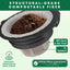 Kit cafetera reutilizable anillo universal 50 filtros