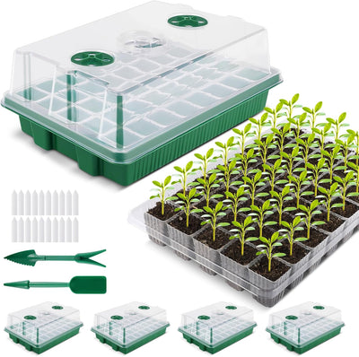 Bandeja germinación 160 celdas súper gruesa con cúpula